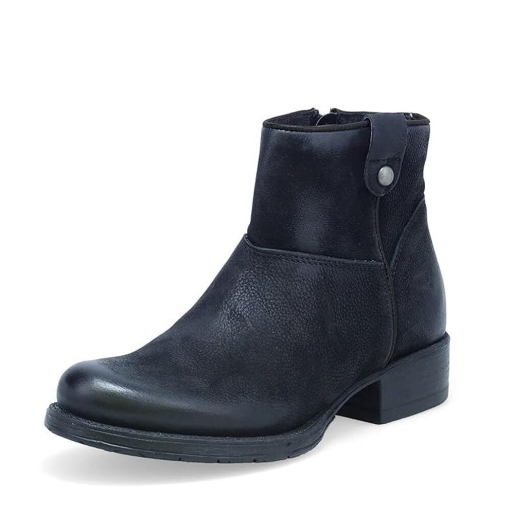 Miz Mooz Womens Norbert Ankle Booties EU 38 US 7.5 Black Leather Boots NIB